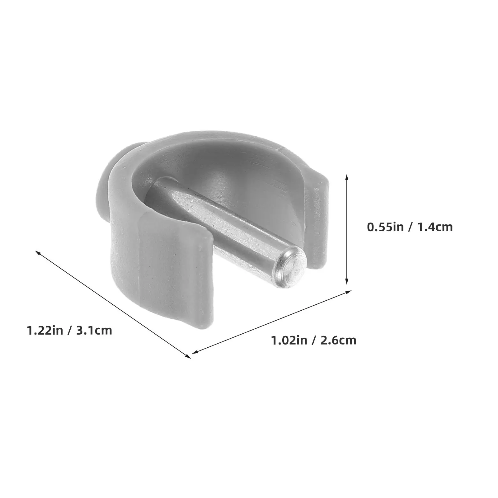 4Pcs Walker Crutches Cane Clips C Buckle Handle Clamps Replacement Accessories Walking Stick Poles Secure Stable Support Parts