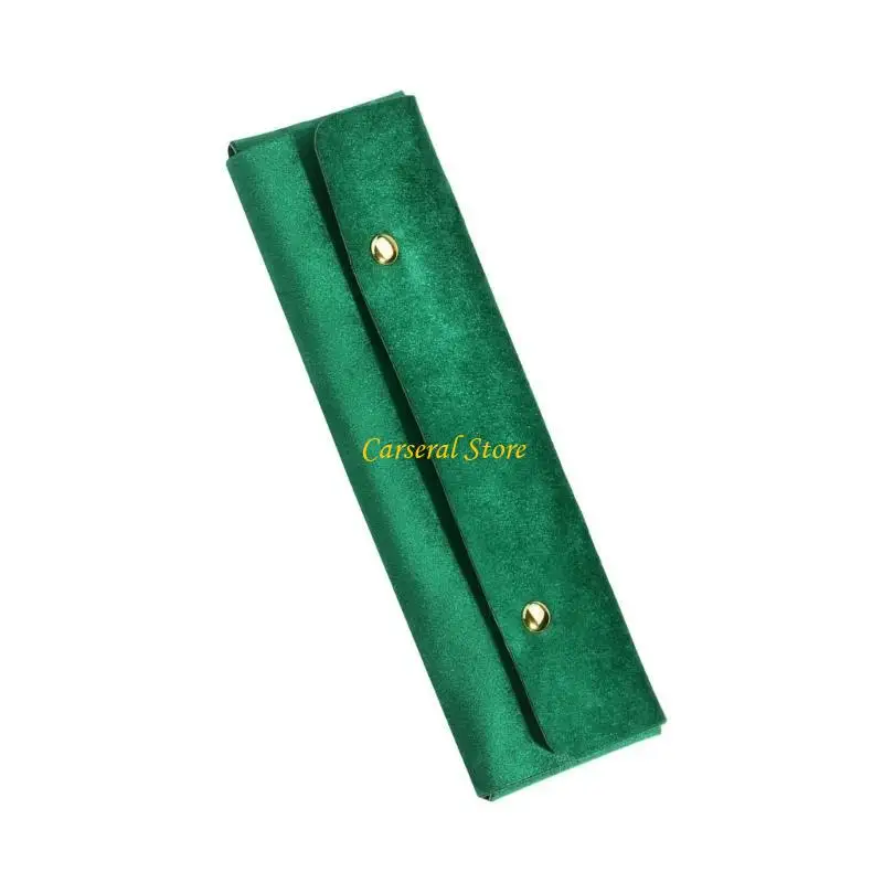 

M4YF Compact Travel Jewelry Case for Scratch Prevention Stylish Necklace Storage Bag
