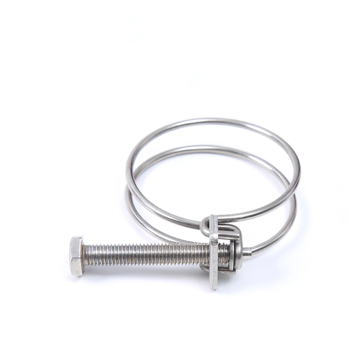 201 Stainless Steel Wire Pipe Clamp / Double Wire Clamp Holding Clamp