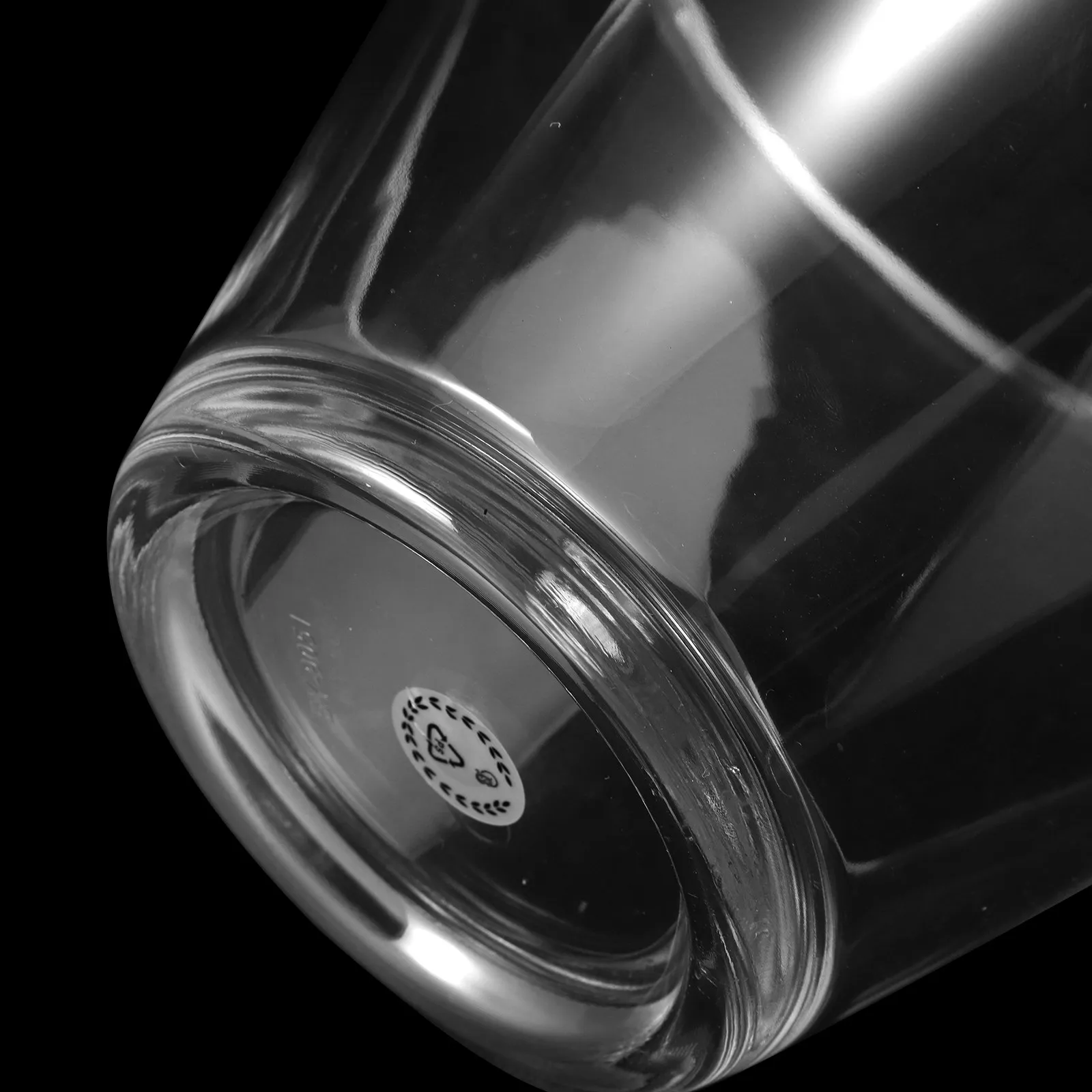 Acrylic Slant Bowl 19cm Transparent Serving Bowl for Salad, Dessert, Fruit, Vegetables – Modern Crystal Design