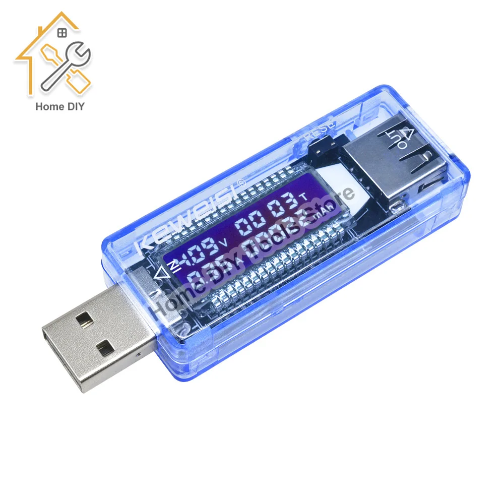 USB Current Voltage Capacity Tester 0-3A 3.5 - 7V Volt Current Voltage Doctor Charger Capacity Tester Meter Power Bank