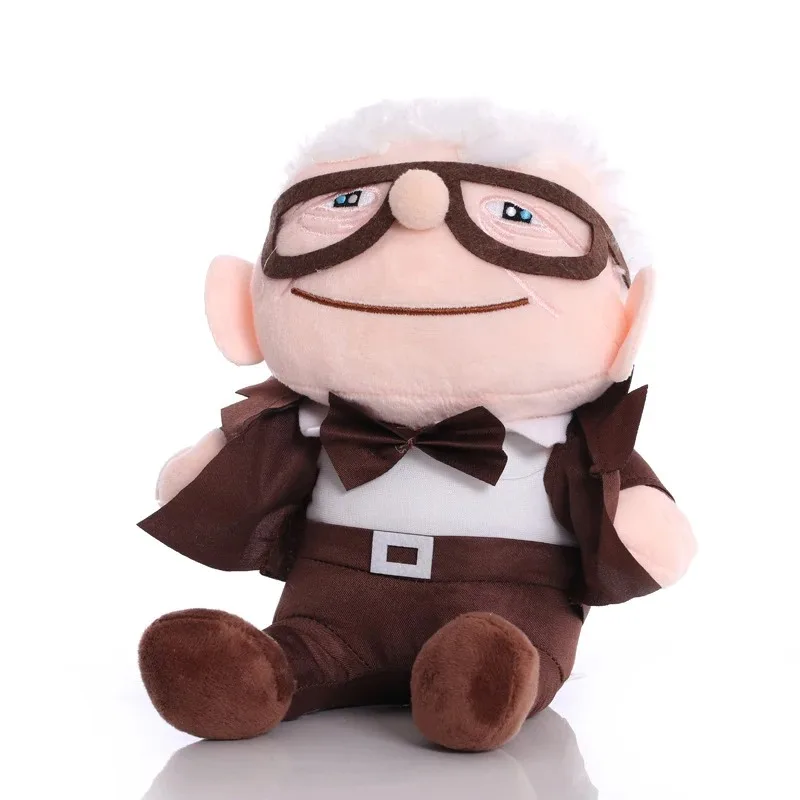 20cm Carl UP Plush Toys Movie UP Character Soft Toy Flying Ring Travel Carl Old Man&Lady Stuffed Peluche for Kids Birthday Gifts