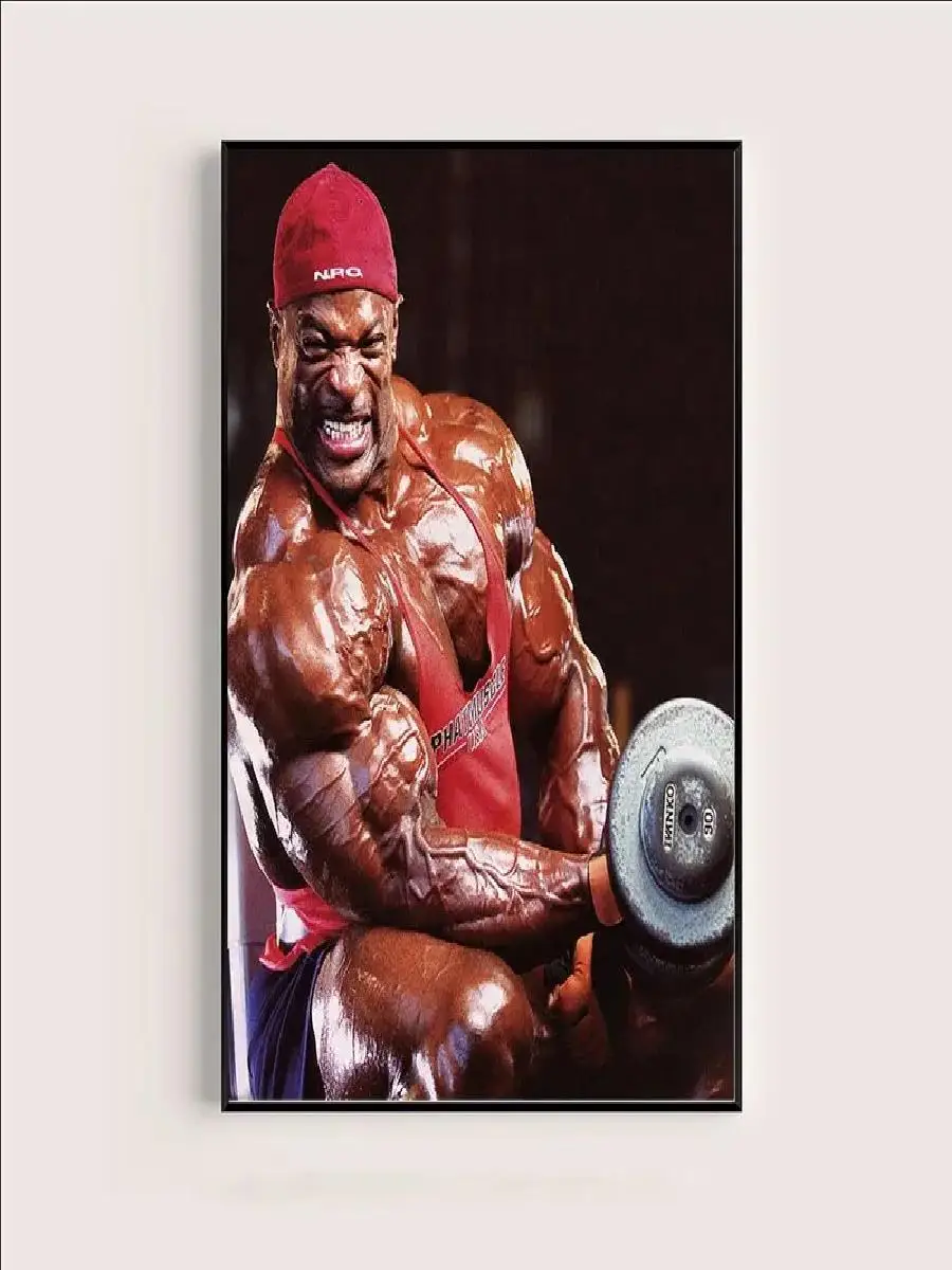 Ronnie Coleman Fitness Gym Sport Star Muscle Man Oil Canvas Painting Poster Print Wall Art for Living Room Home Decor