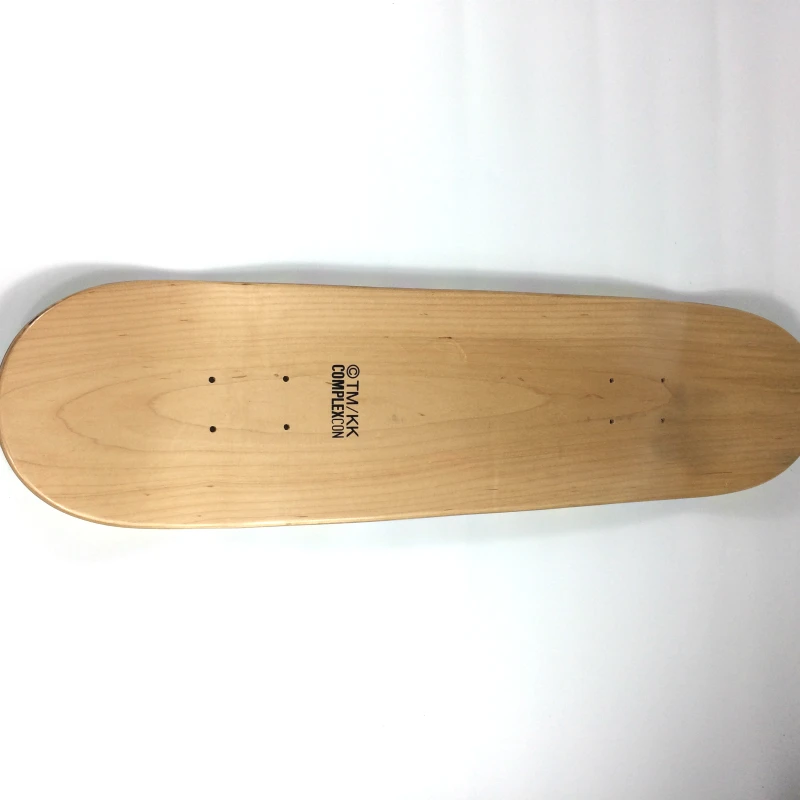 Tm/kk skate deck moderno canadá maple. Pingente decoração cor branca coletar arte. Marca de moda. Estilo internacional do japão