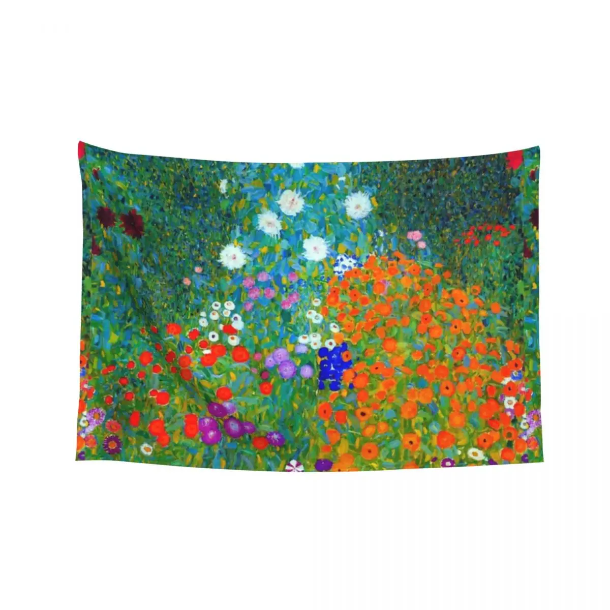 

Gustav Klimt - flower garden Tapestry Decoration For Home Outdoor Decor Bathroom Decor Tapestry
