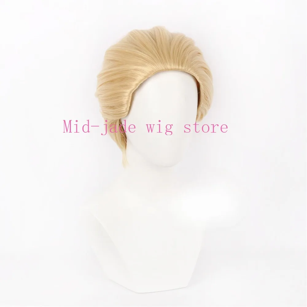 Anime Kinji Hakari Cosplay Wig Slicked Back Black Synthetic Hair Heat Resistant Fiber Convention Halloween Party
