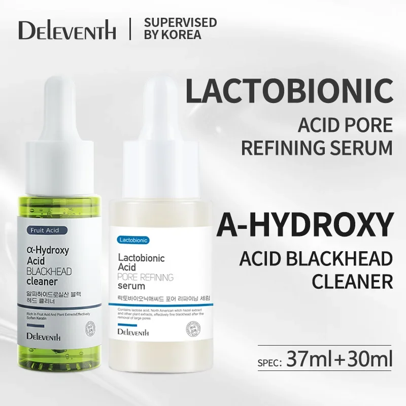 

Korean DEleventh fruit acid blackhead extract lactobionic pore shrinking serum blackhead removal products