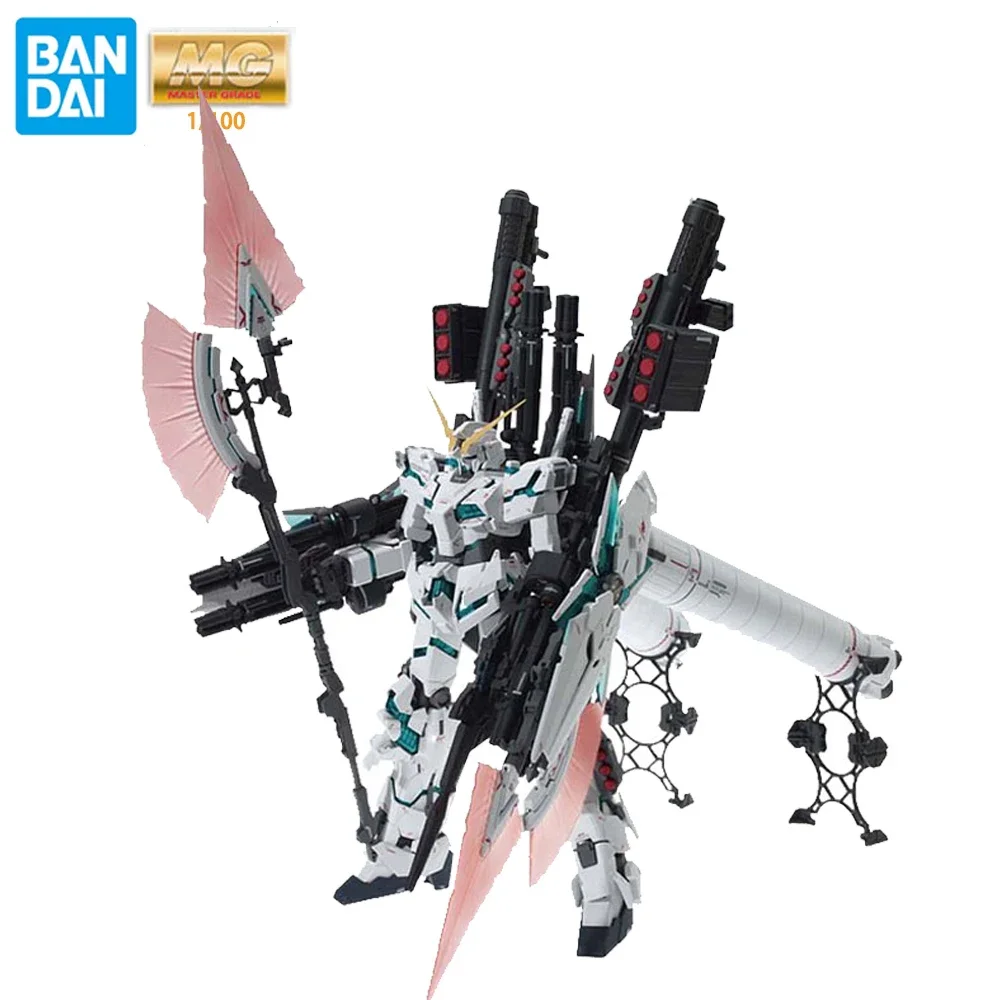 Bandai Gundam Model MG 1/100 RX-0 Full Armor Unicorn Gundam KA Edition Anime Action Figures Assembly Toys Birthday Gift 22CM