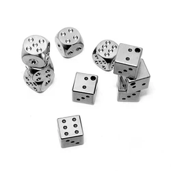 TC4 Titanium Alloy Dice Dice Solid TC4 Six-sided Lucky Iced Cooling Dice Outdoor EDC Gadg Travel Camping Leisureets,A333