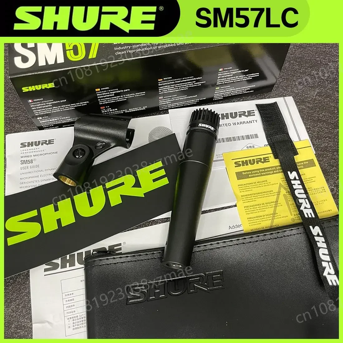 Shure SM57 Instrument Microphone Cardioid Dynamic Hand Mic Classic Vocal Stage Performance Guitar Studio Singing Home KTV Mic