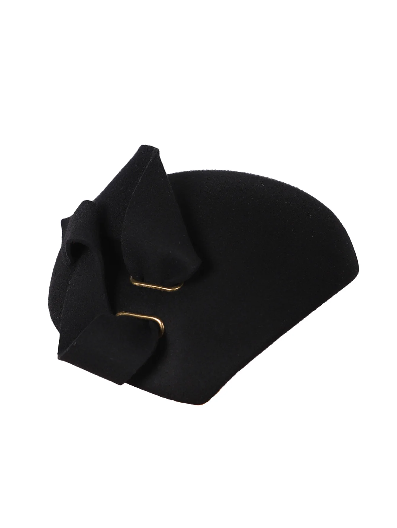 Elegant Wool Felt Derby Fascinators Hats in Pink & Black for Women Ladies - Church Cocktail Kentucky Hat with Metal Buckle