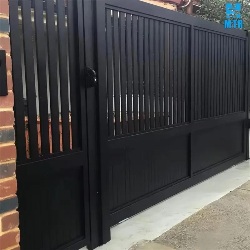Customized Eco Friendly House Main Aluminum Automatic Motorized Sliding Gate
