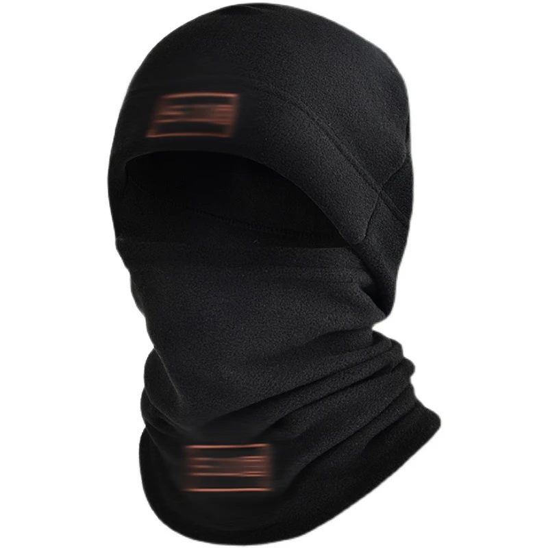 Autumn And Winter Fleece Hat Men\'s Sports Cold Swing Fleece Neck Cover Outdoor Cycling Mountaineering Mask Warm Cold Neck Set