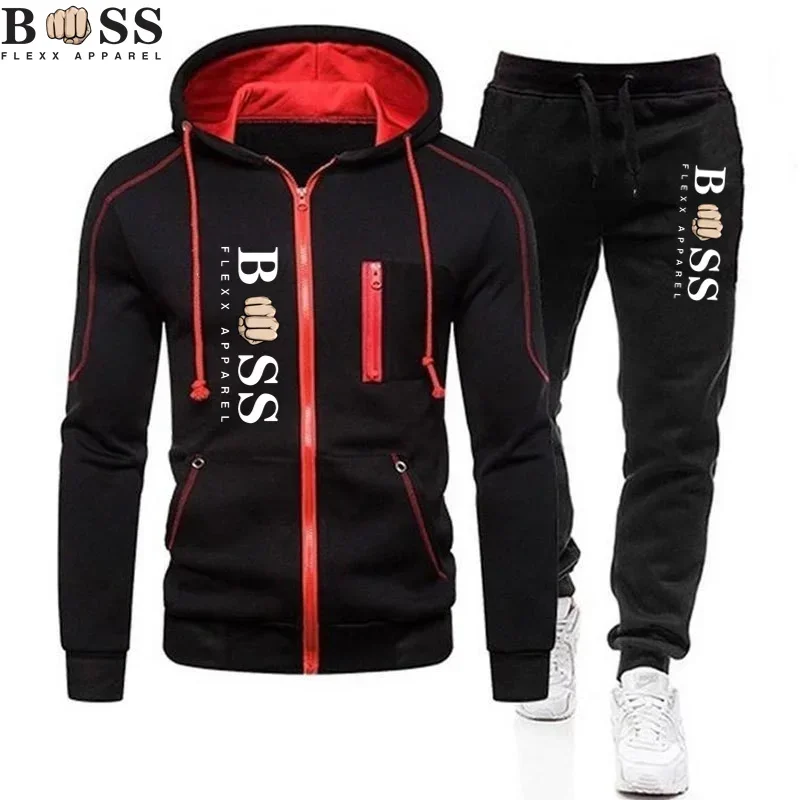 2023 men's sportswear set autumn sportswear two-piece men's sweaters sportswear brand clothing men's sportswear sports wear