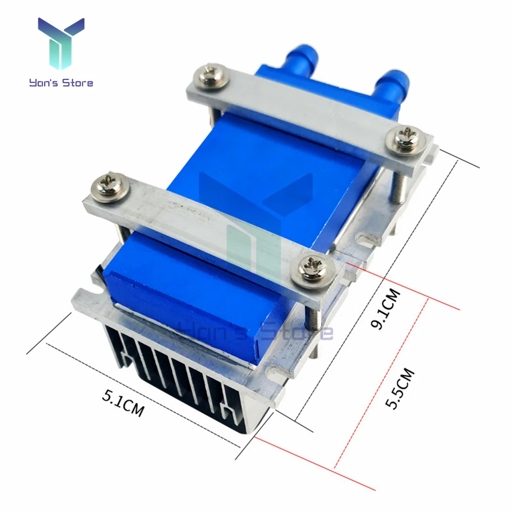 Refrigerador termoeléctrico Peltier de 144W, sistema de refrigeración de aire acondicionado Semiconductor de 12V + VENTILADOR DE CC sin escobillas, Kit de bricolaje