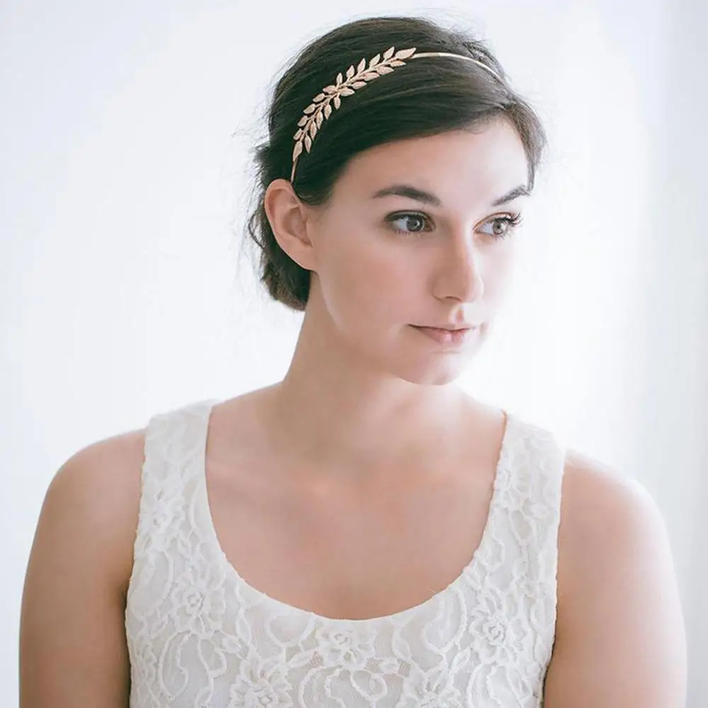 Hair accessories Hair Combs Bridesmaid Headwear Bride Headbands Leaves Hair Bands Metal Gold Leaf Wedding Hair Crown