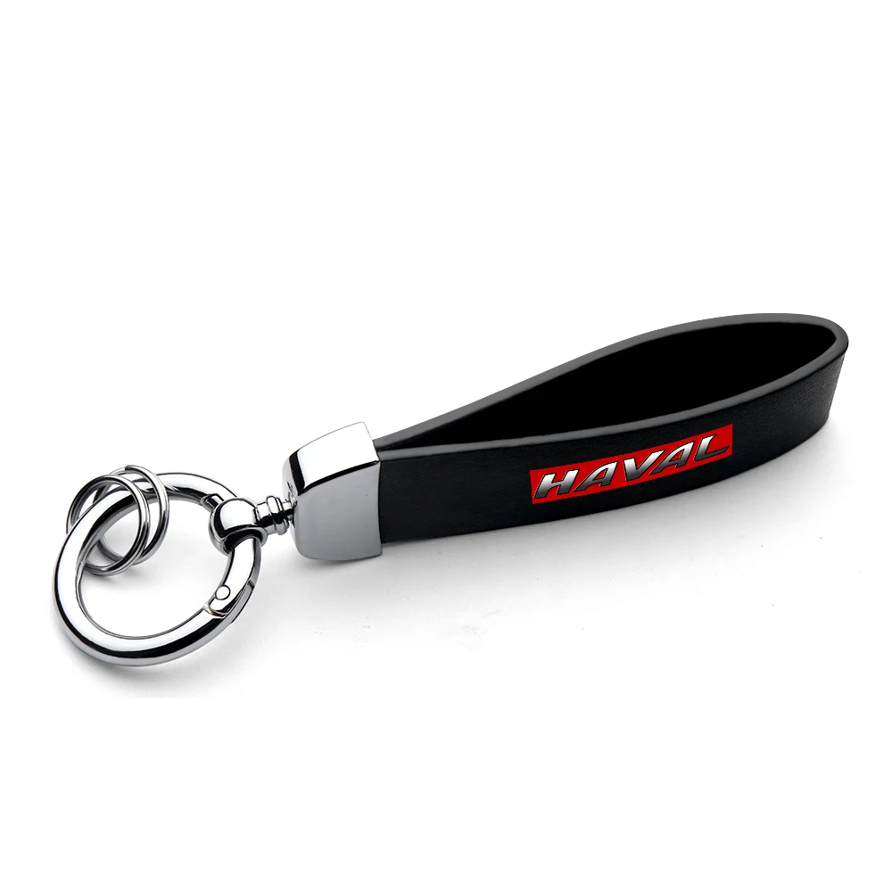 Luxury Leather Car Badges Keychain Key Chain Rings Keyring Accessories For Haval Jolion F7 H6 F7x H1 H3 H7 H4 H8 H9 F5 F9 H2S M4