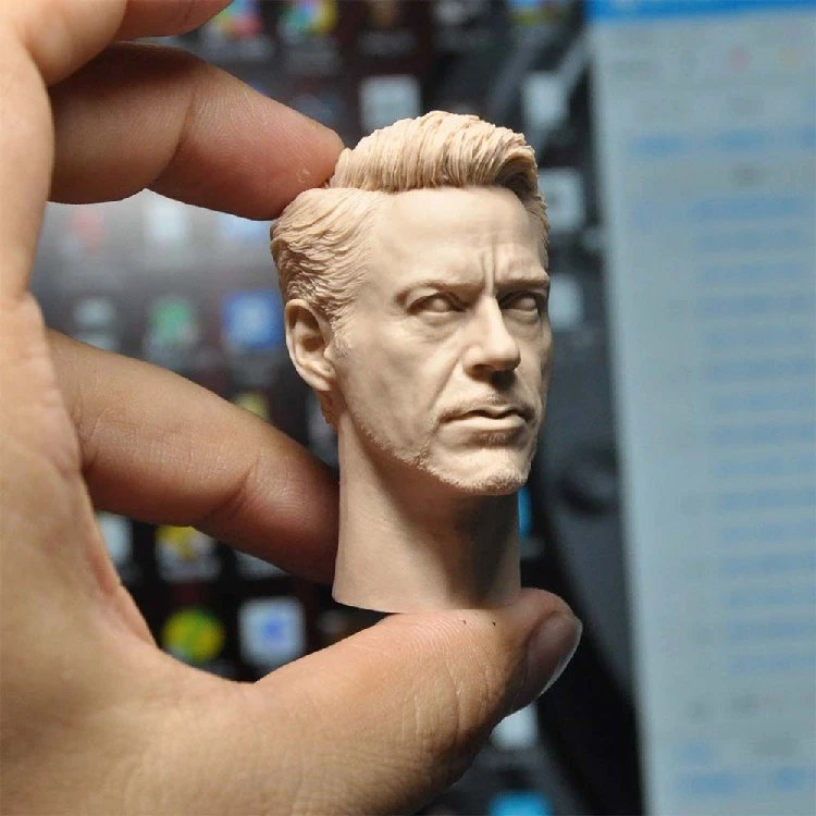 1/6 Die cast Resin Figure model Assembly Kit Tony Stark Head Carving (55mm) unpainted free shipping