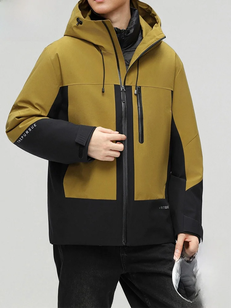 

TUCANO Men's Outdoor Casual down Jaet Removable Warmth Windproof New Winter 2025 Nylon Fabric Climbing Daily Ci Wear