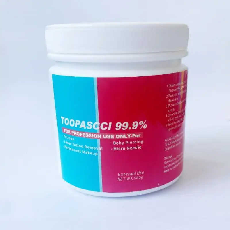 New 99.9% TOOPASCCI  Tattoo Cream for Permanent Makeup Body Face Beauty Microblading Piercing Eyebrow Lips Liner 500g