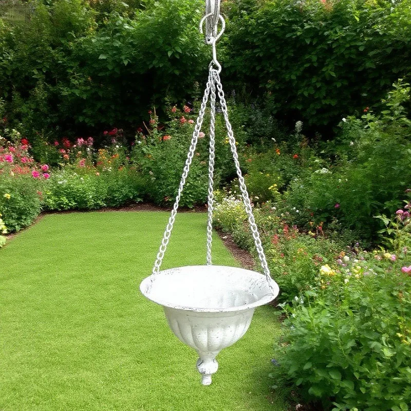 Factory Direct Compatible with Pastoral Pot Outdoor Bracket Hook Wall Hanging Metal Flower Stand Hanging Plant Hanging Pot