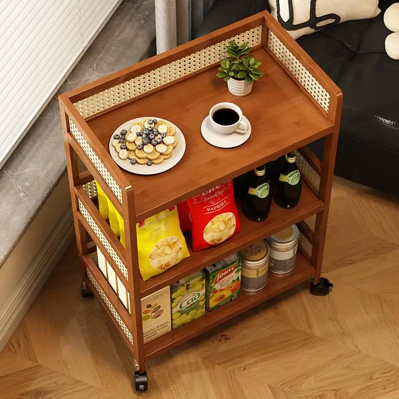 Etagere-de-rangement-mobile-simple-pour-salon-avec-roulettes-organisateur-de-collations-facile-a-deplacer-en-bambou-chariot-de-courses-portable