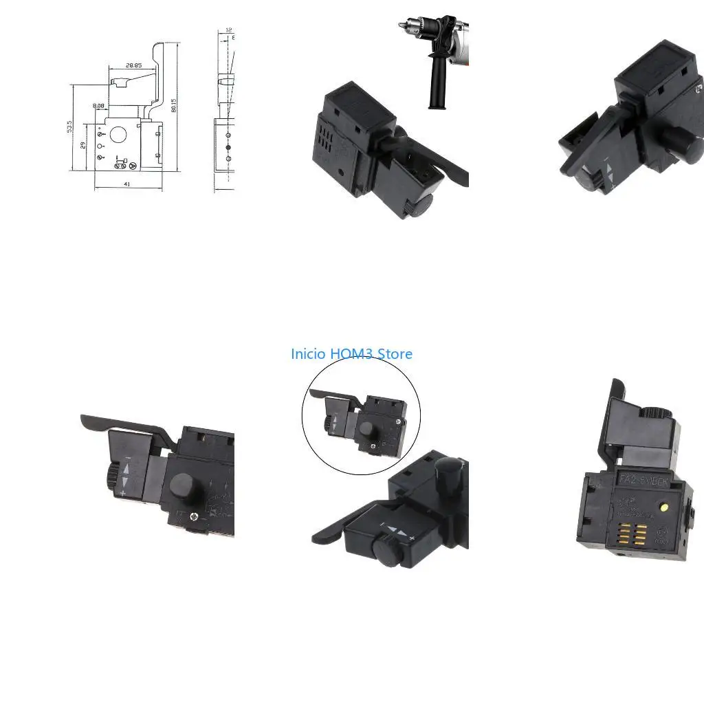 A5YD FA2-6/1BEK Electric Drill Trigger Button Switch Power Speed Control Push Button