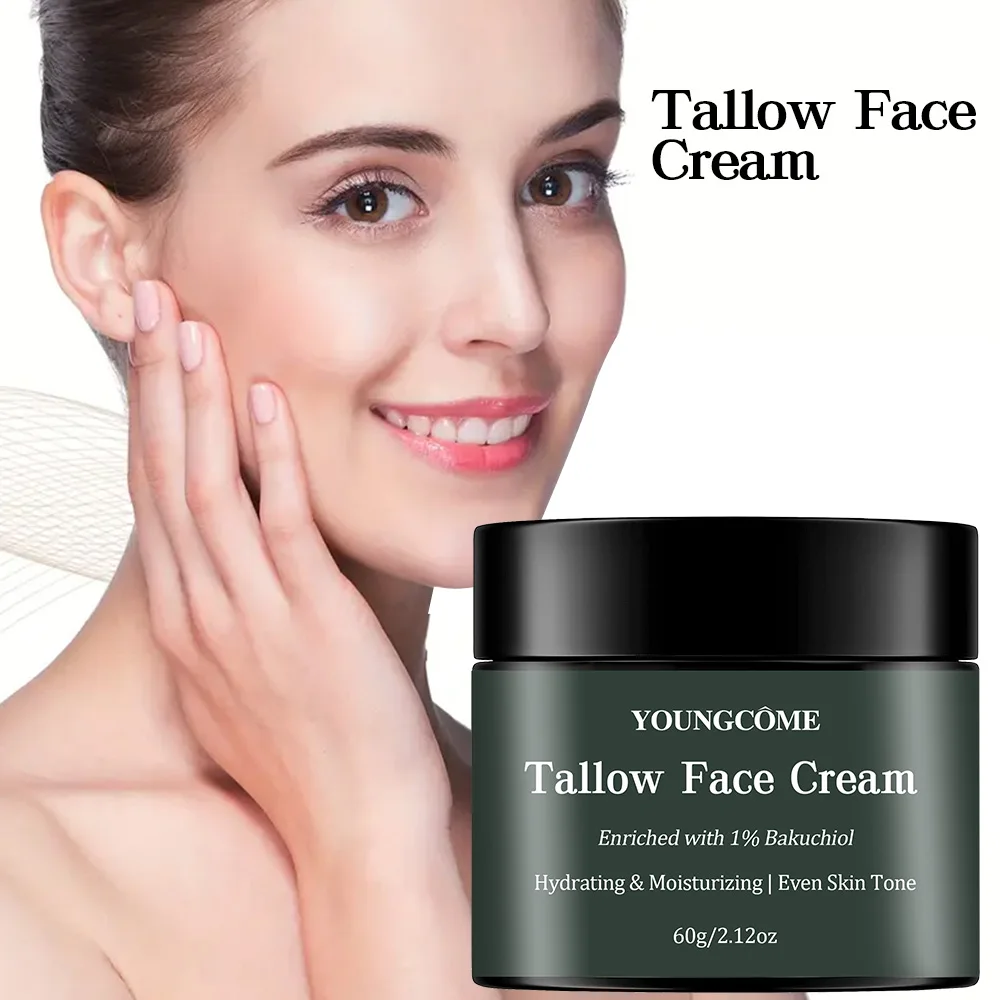 Grass Fed Grass Finished Whipped Vanilla Beef Tallow Moisturizer,Anti-Wrinkle Moisturizing Anti-Aging Shrink Pores Whitening