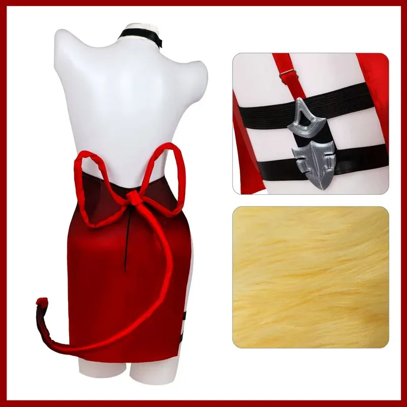 لعبة الفرسان دبليو Wisadel تأثيري حلي الاحتفال ليلة الأحمر النمط الصيني تشيباو شيونغسام فستان امرأة مثير كرنفال البدلة ؛ 2'a