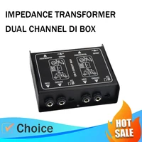 Caja directa de Audio pasivo DIBox de 1-2 canales, caja de conexión directa del sistema de sonido Mono de poco ruido para Subwoofer, altavoz, guitarra, bajo