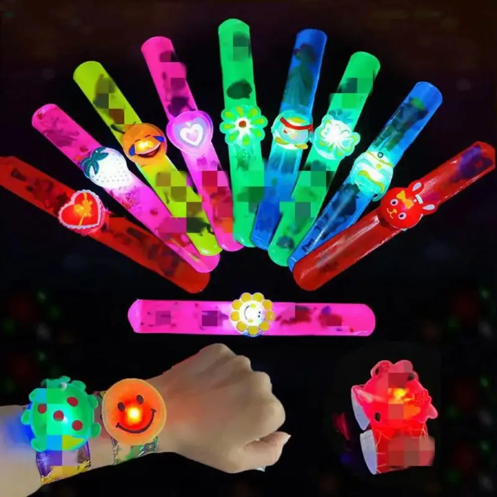 12/24PC LED Light-up Bracelet Toys for Kids Birthday Party Surprise Wedding Carnival Guests Kids Gifts New Year Gift Pack Prizes