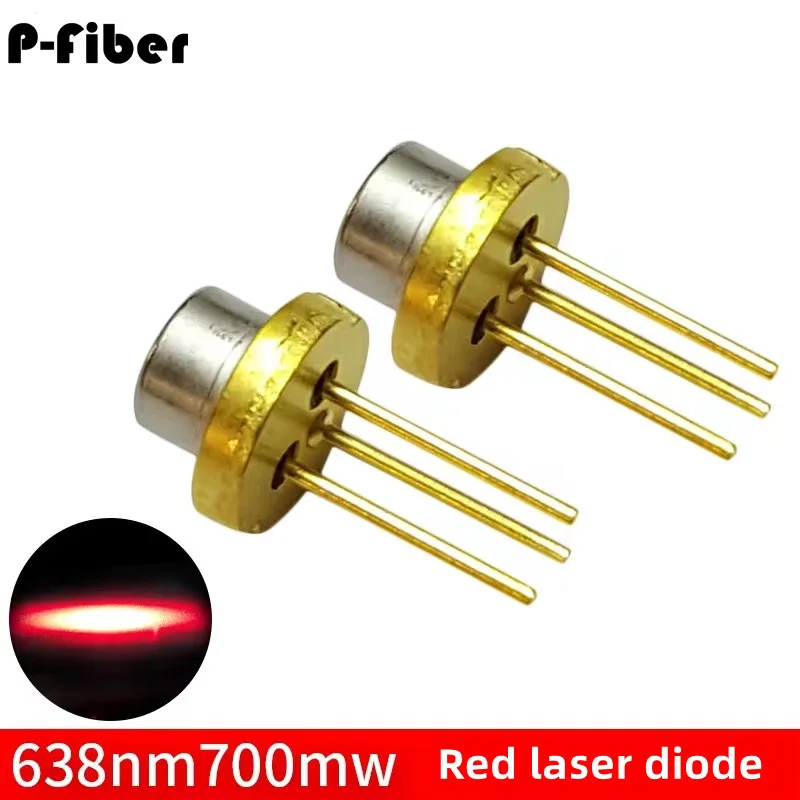 

red semiconductor laser 638nm 700mw diode for high power radiolucent head stage lamp