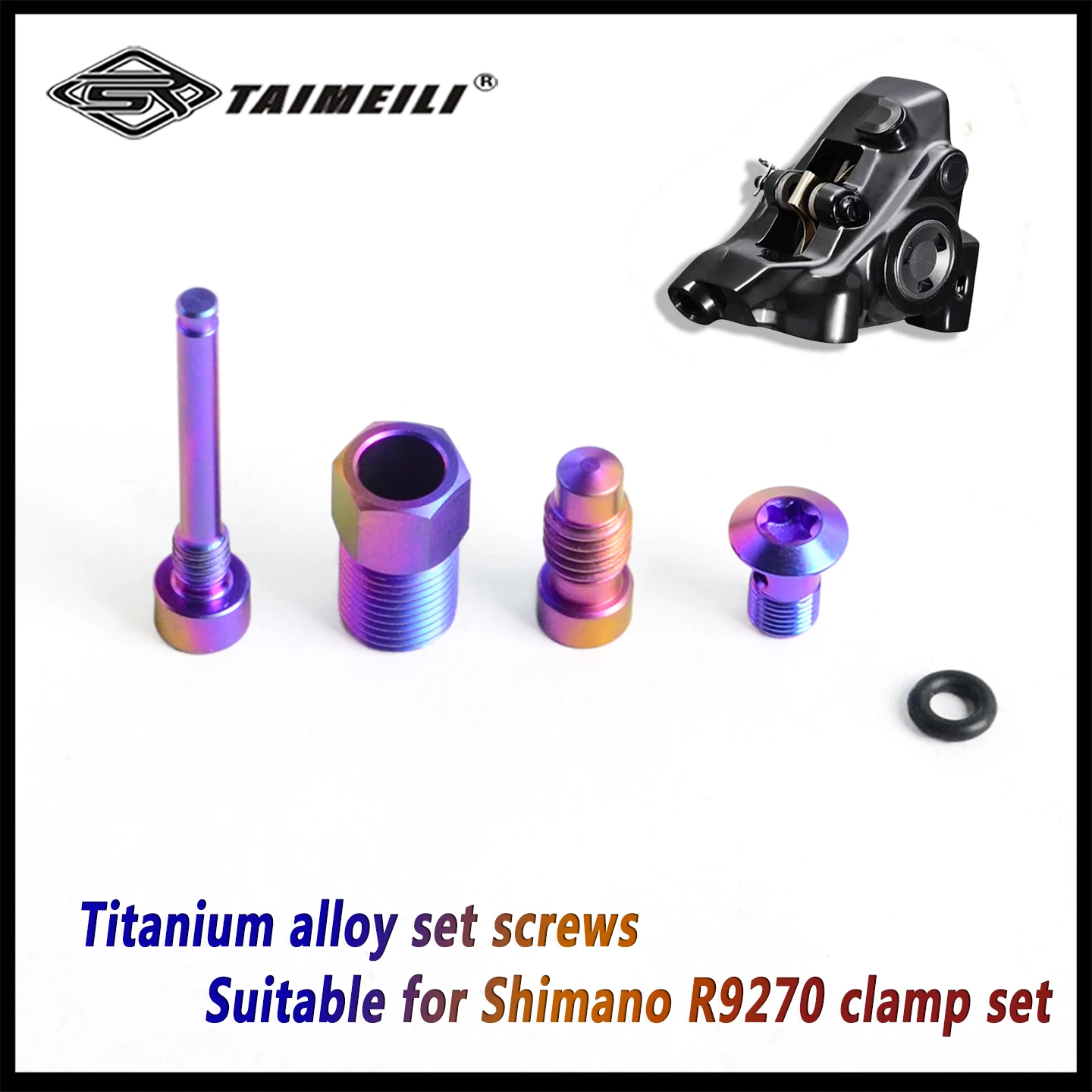 TAIMEILI GR5 TC4 Titanium Alloy Set Screws, For Shimano R9270 Brake Clamp Modification Replacement Lightweight Road Bike
