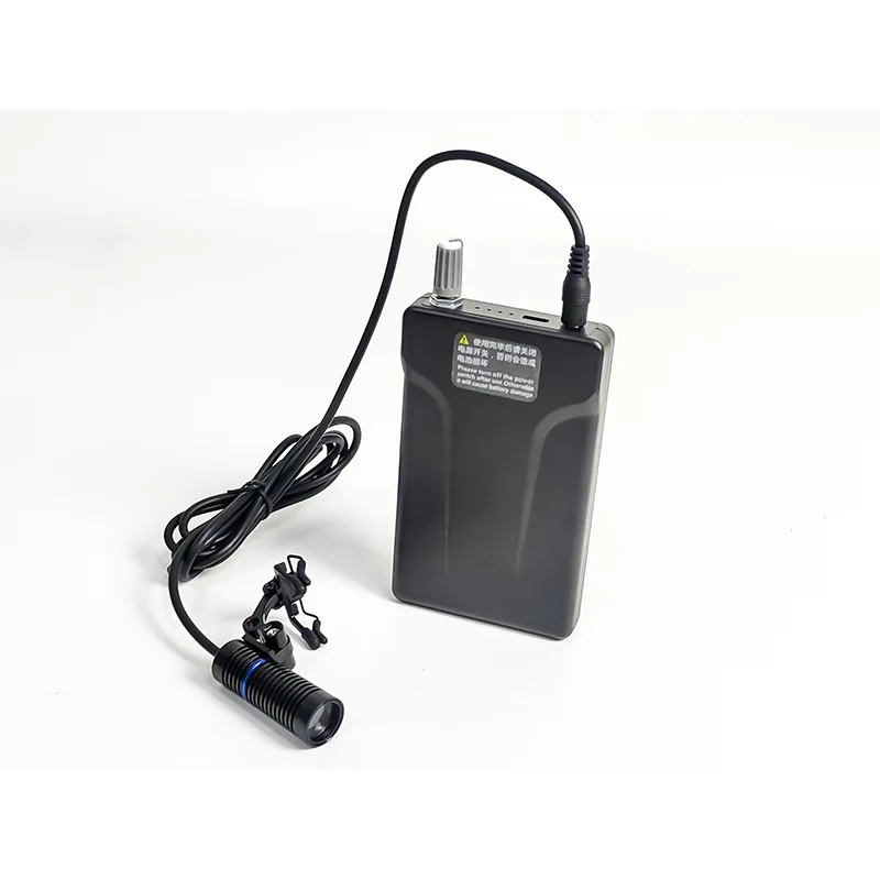 Burite 3W lampe frontale 85000lux avec filtre dentiste dentaire Loupes laboratoire utilisation ceinture Clip Style phares avec batterie 12 heures