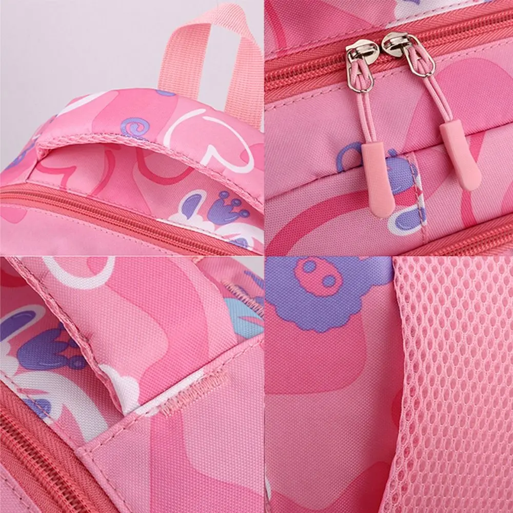 Mochila de alta calidad con dibujos animados para estudiantes, cómoda mochila universitaria, almohadilla trasera transpirable, bolsas escolares de nailon para niñas