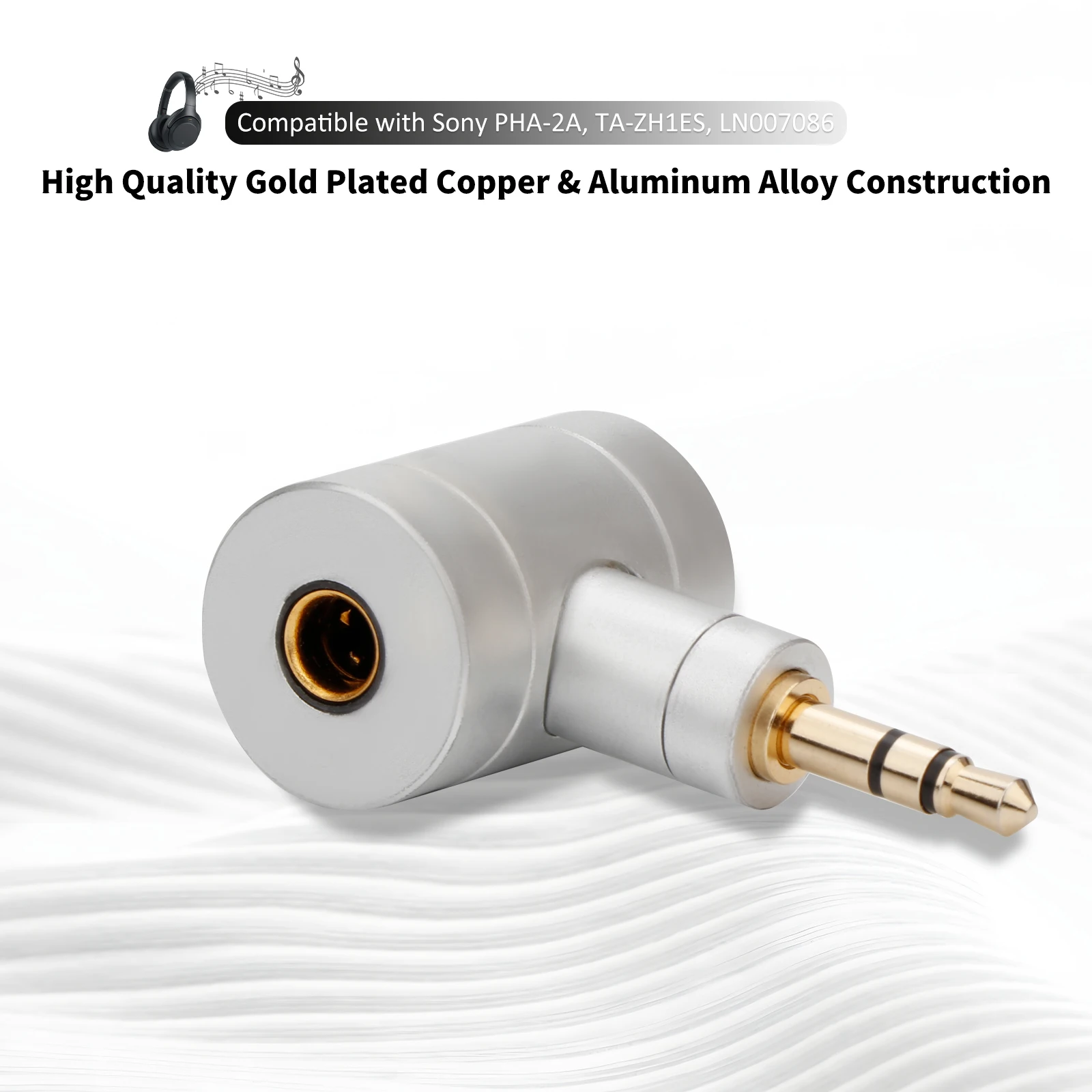 1 قطعة 4.4 مللي متر أنثى إلى 2.5 مللي متر 4 القطب/3.5 مللي متر 3 القطب ذكر التوصيل لتقوم بها بنفسك لسوني PHA-2A ، TA-ZH1ES ، HIFI زاوية 4.4 متوازن سماعة محول