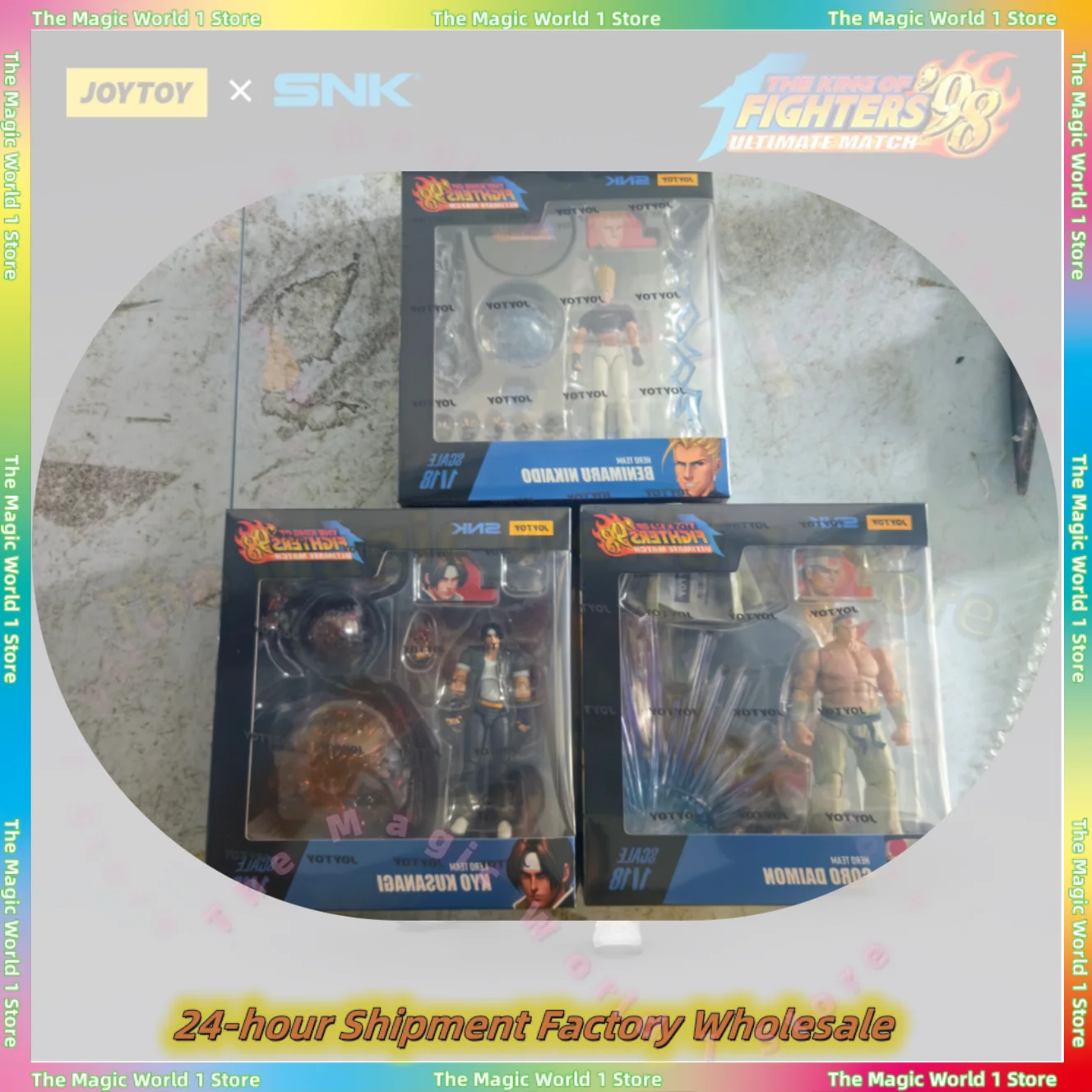 

В наличии JOYTOY Dark Source SNK King of Fighters 98UM Kyo Kusanagi Daimon Goro Никадо Benimaru