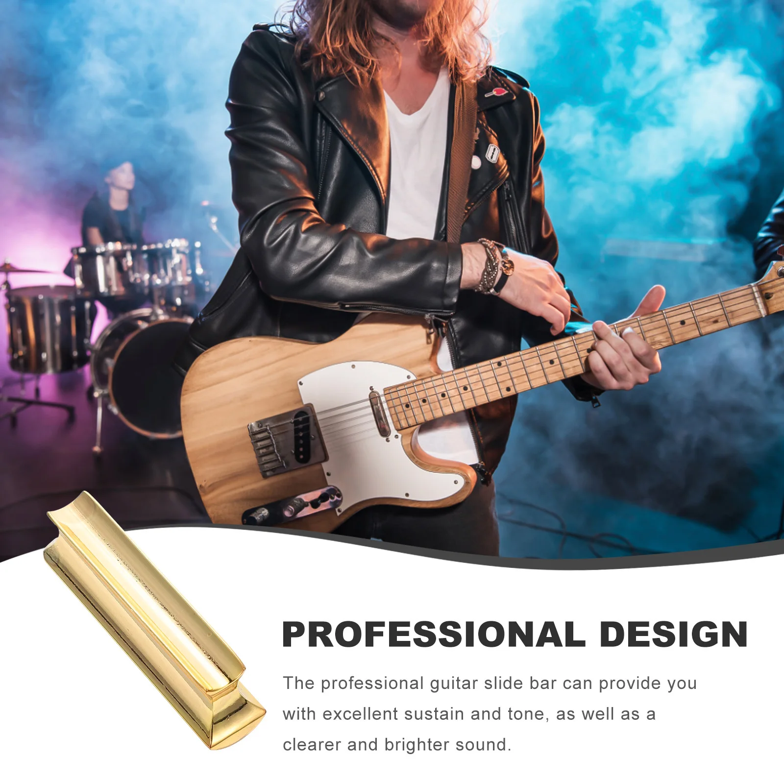

Portamento Guitar Slide Tone Finger Slider for Electric Slideshow Metal Zinc Alloy Tube Bars