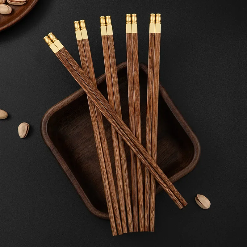 DSA Column High-End Chicken Wing Wood Chopsticks for Home Use Non-slip Family Packaging Wooden Chinese-style Chopsticks