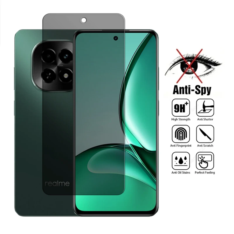 

For Realme C63 5G Glass For Realme C63 5G Tempered Glass 2.5D Privacy Protection Screen Protector For Realme C63 5G Film