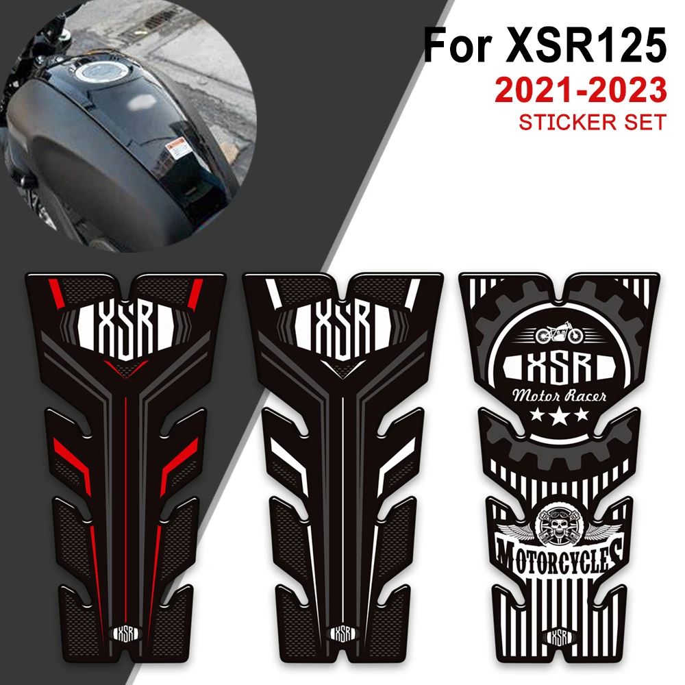 For Yamaha XSR125 XSR 125 xsr125 2021 2022 2023 Motorcycle Protection Tank Pad Side Grips Gas Fuel Oil Kit Knee