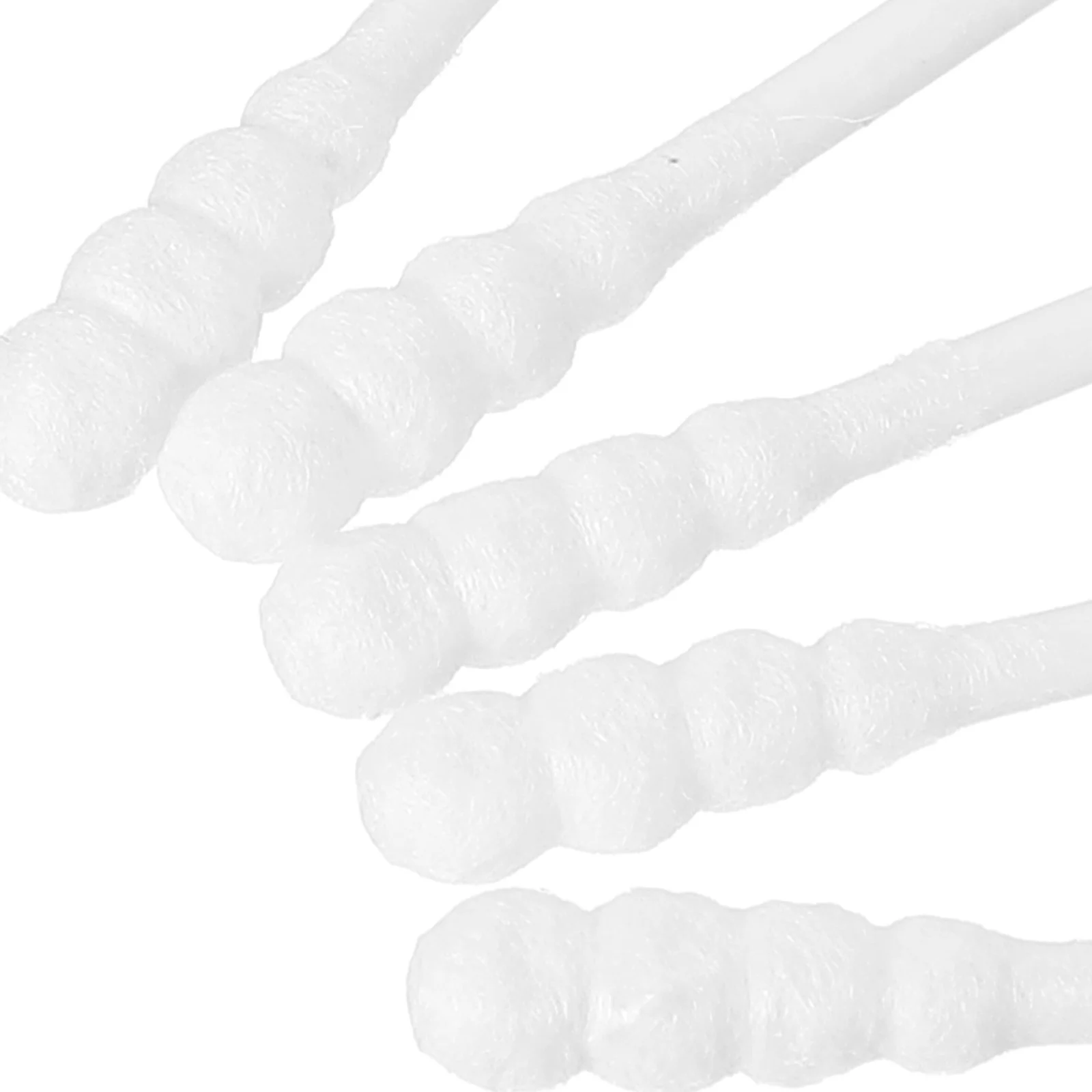 200 Pcs Last Swab Cotton Tips Swabs Earbuds with Different Heads Thin Shaft Plug for Baby Care