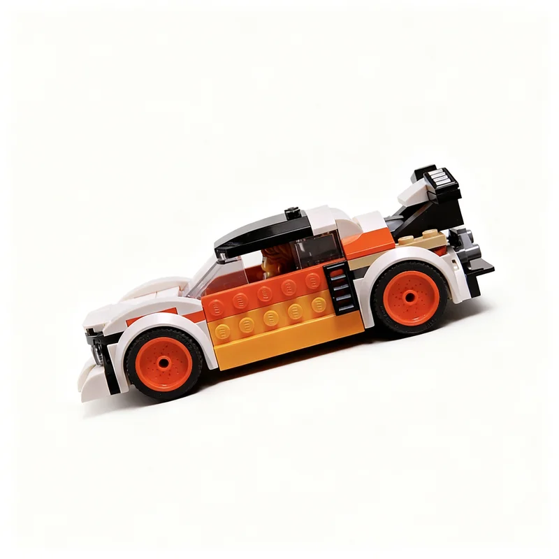 105pcs MOC Rally Rider Model Building Blocks Toys Architecture Christmas Gifts Assemble Brick Creative Education Birthday Kids