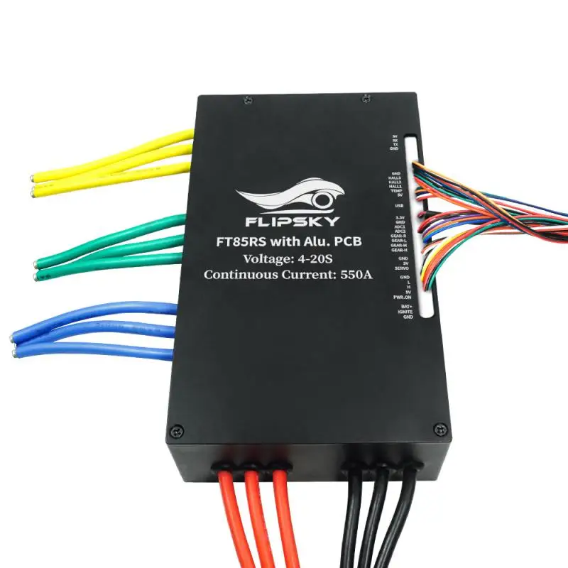 Flipsky Ft85rs 84V 550A ESC アルミケース水冷エンクロージャー 非VESC E-foil対戦ロボット サーフボード AGVロボット用
