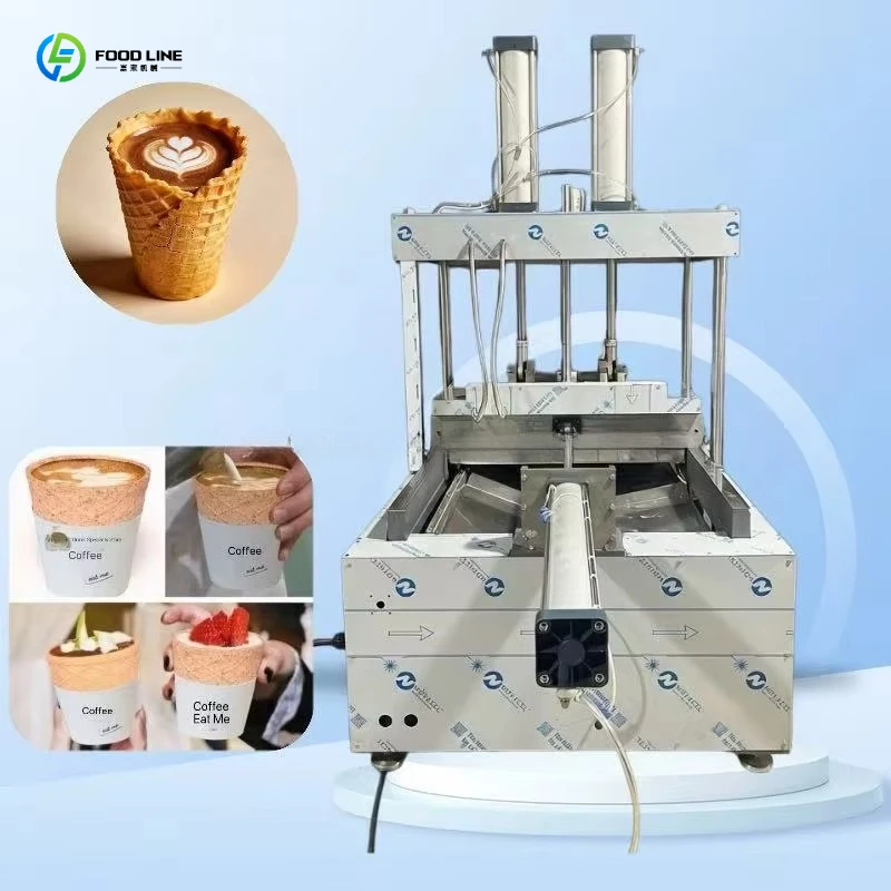 Fully Automatic Ice Cream Cone Maker Machine Commercial Waffle Sugar Cone Baking Equipment Wafer Biscuit Cone Machine 2026