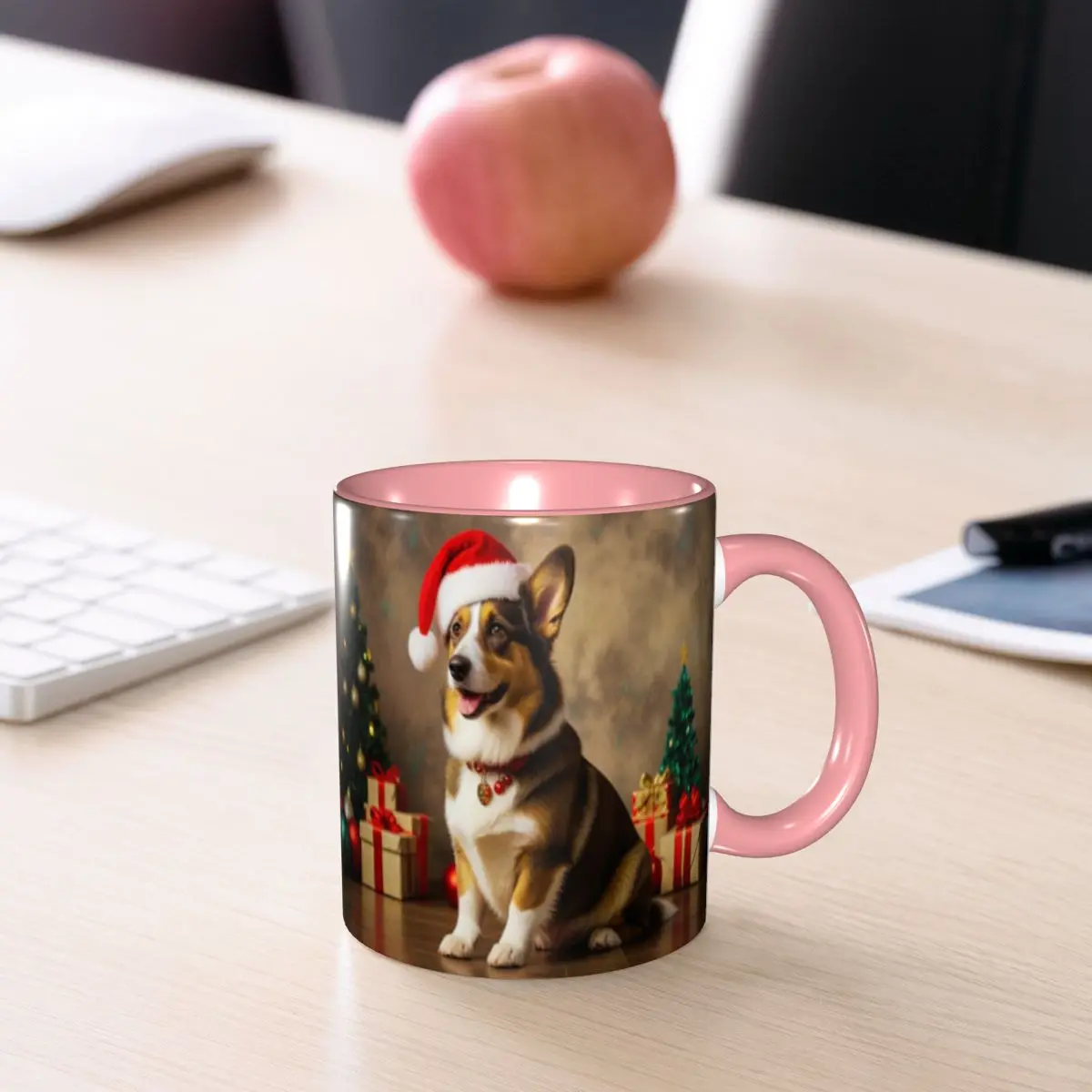 Cardigan Welsh Corgi Dog Christmas Mug Funny Ceramic Coffee Cups Tea Mugs Milk Cup Drinkware Gifts for Woman Man
