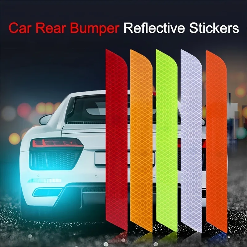 Universal Car Reflective Sticker Car Bumper bodywork Motorcycle Anti Collision Night Warning Reflective Sticker Auto Accessories