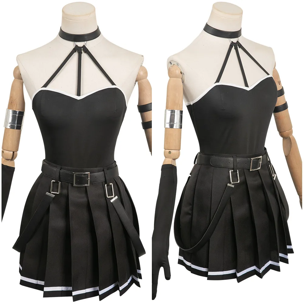 Anime Sousou No Frieren Cosplay Ubel Costume Skirt Gloves Top Belt Girls Women Adult Halloween Carnival Disguise Roleplay Suit