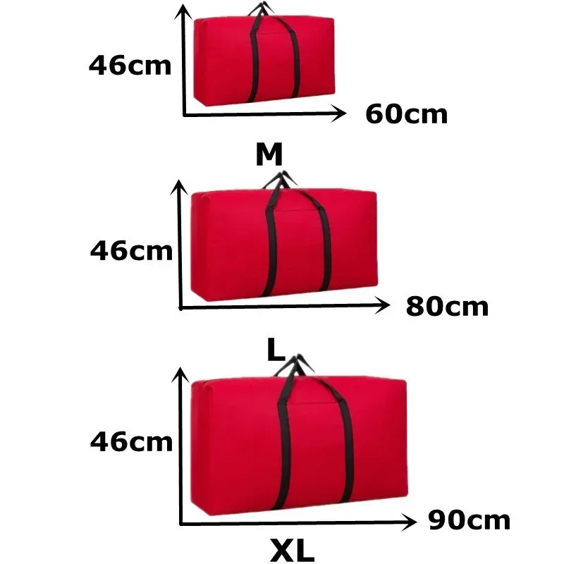 Unisex Large Capacity Storage Bag Foldable Travel Bag Clothes Storage Zipper Storage Bag Oxford Cloth Portable Luggage Bag