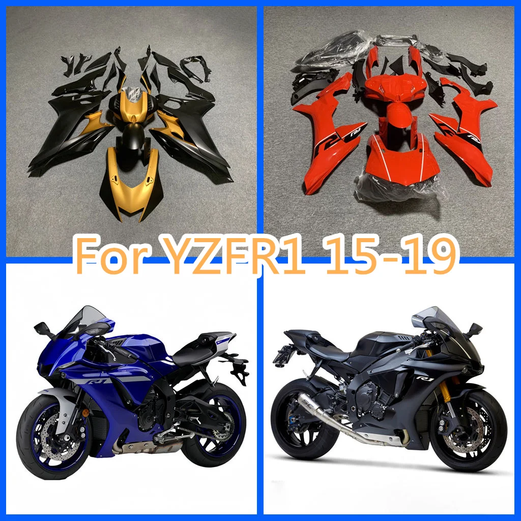 

100% подходит для YAMAHA YZFR1 YZF-R1 YZF R1 YZF1000 2015 2016 2017 2018 2019 15 16 17 18 19 мотоциклетный комплект обтекателей бесплатно на заказ